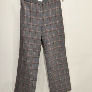 Plaid Kick Flare Check Pants
